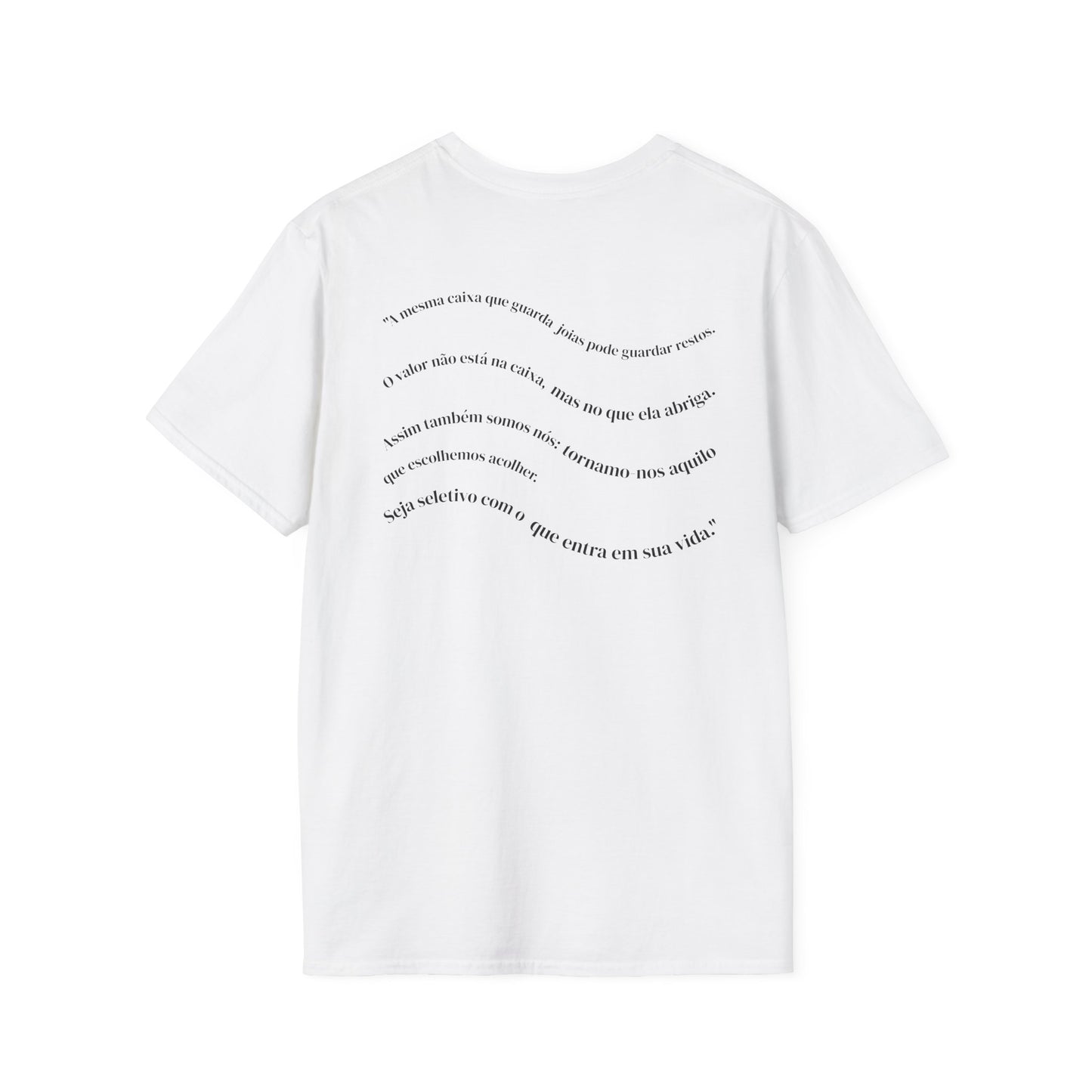 Camiseta Minimalista Seja Seletivo | T-Shirt Frase Reflexiva Azirrague