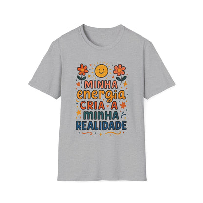 Camiseta Minha Energia Cria — Algodão Ring-Spun 153g