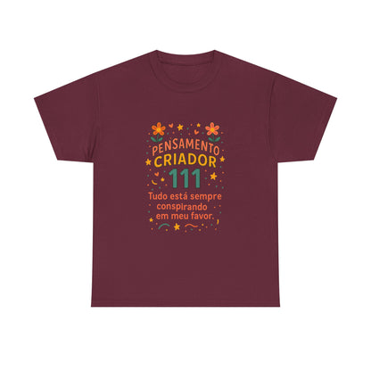 Camiseta 111 Pensamento Criador — Algodão 180g