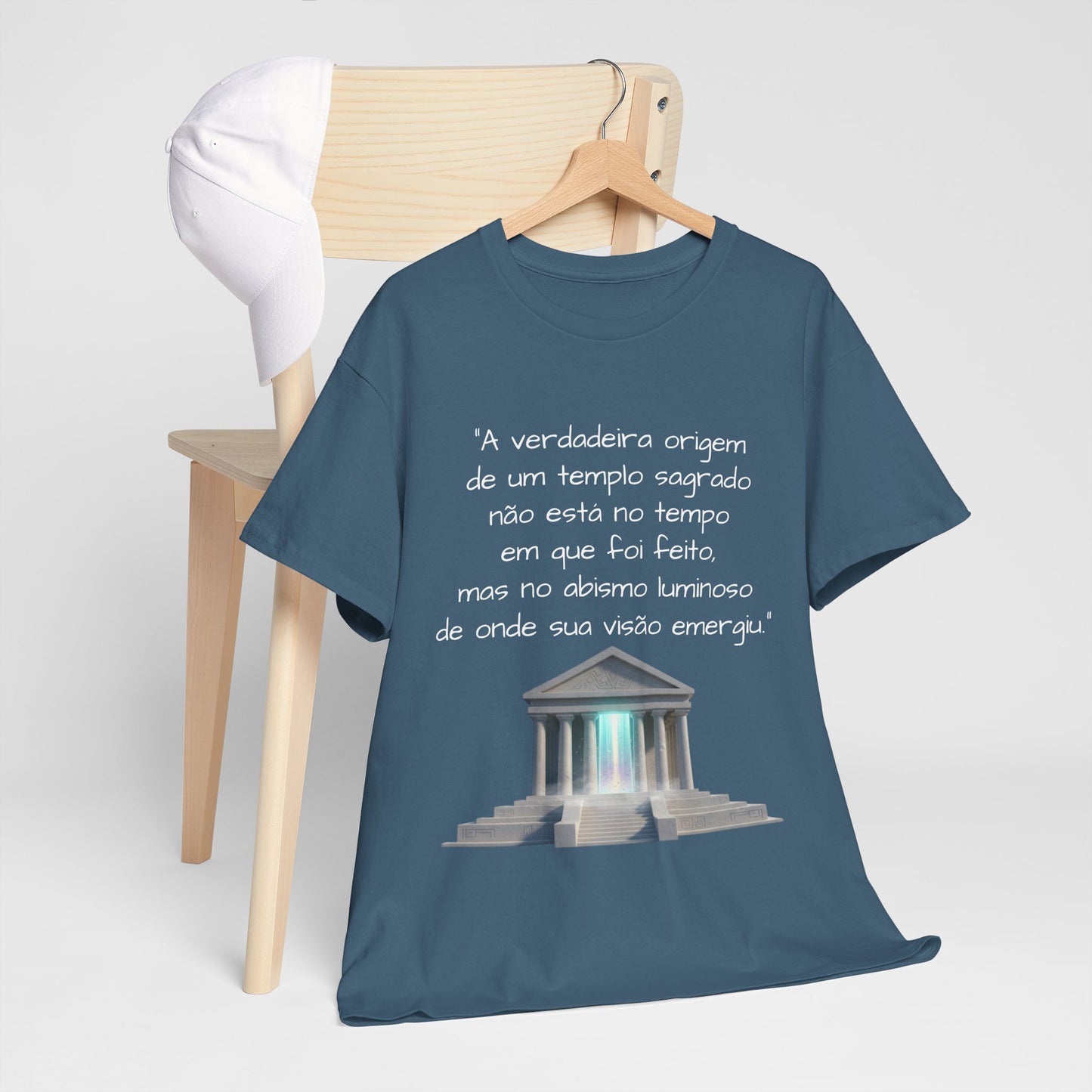 Camiseta Templo Sereno — Algodão 100% Médio