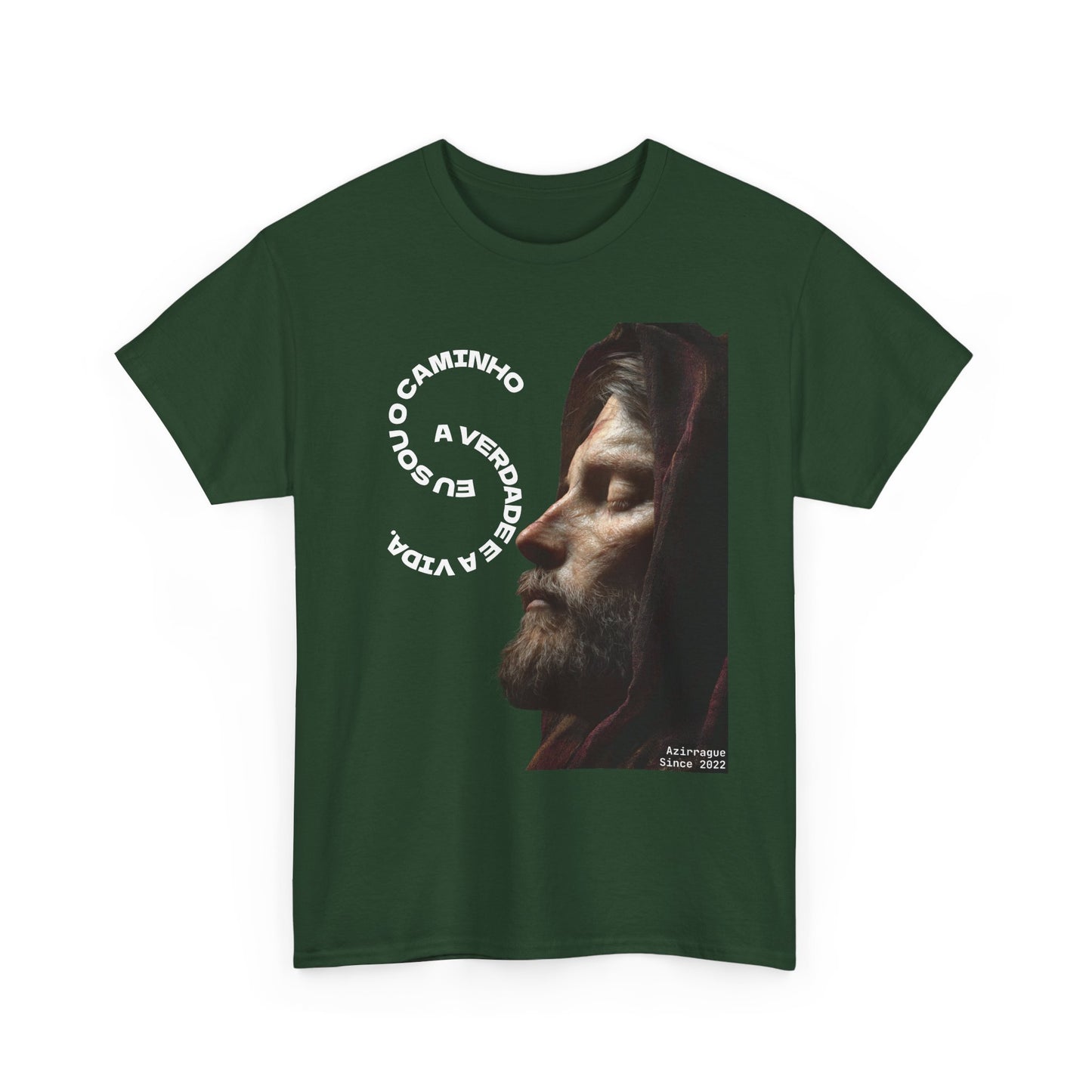 Camiseta “Eu Sou o Caminho” — Algodão 100% Médio