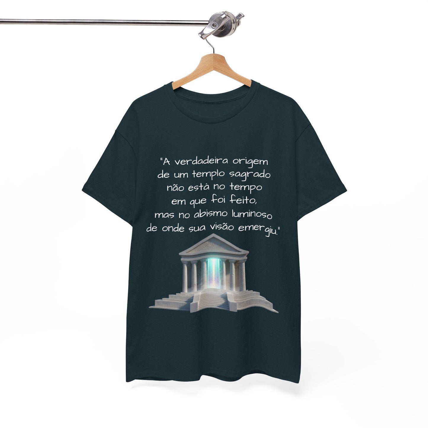 Camiseta Templo Sereno — Algodão 100% Médio