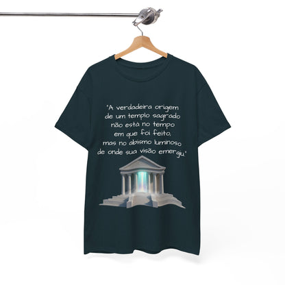 Camiseta Templo Sereno — Algodão 100% Médio