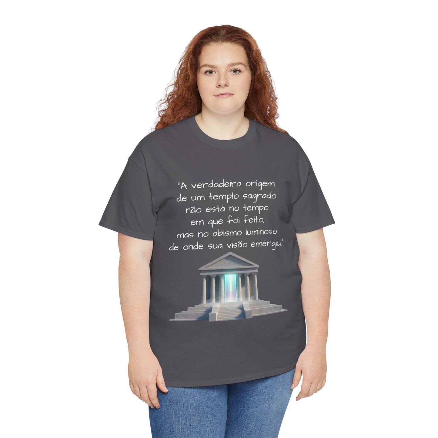 Camiseta Templo Sereno — Algodão 100% Médio