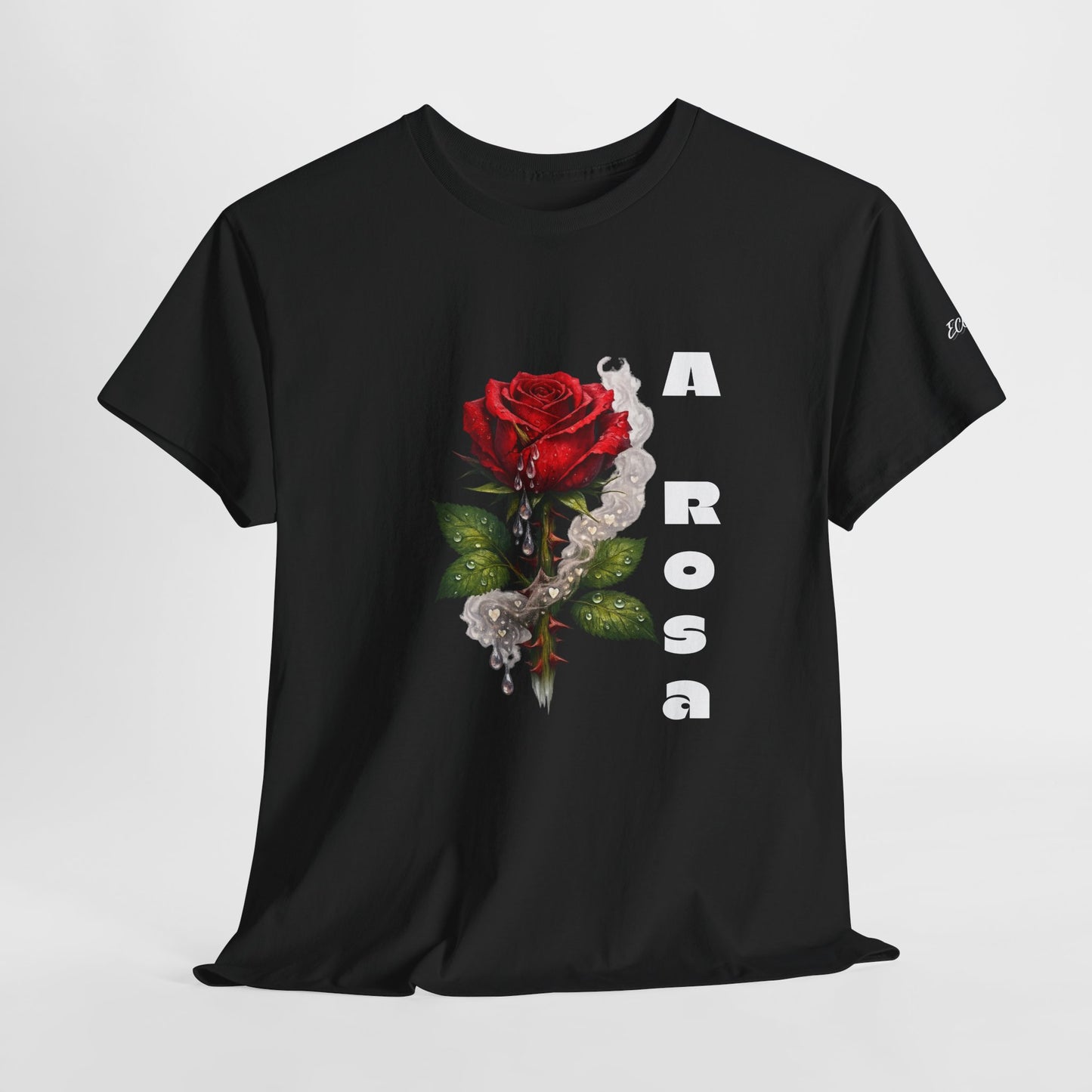 Camiseta Poema Azirrague — Rosa, Espinho e Amor