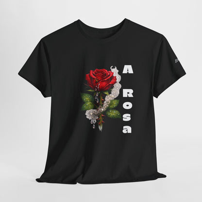 Camiseta Poema Azirrague — Rosa, Espinho e Amor