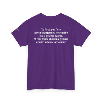 Camiseta Poema Azirrague — Rosa em Luto