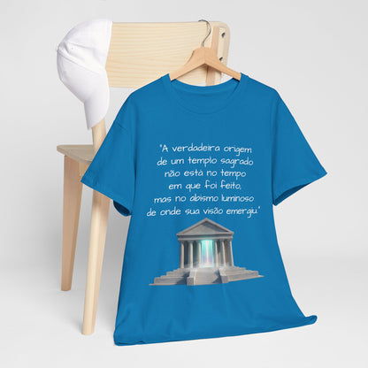 Camiseta Templo Sereno — Algodão 100% Médio