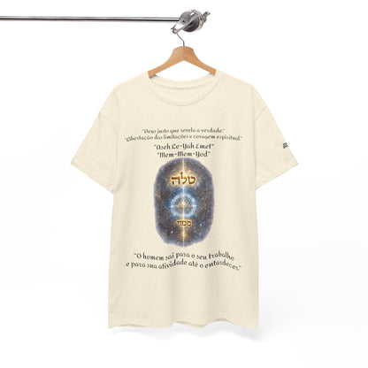 Camiseta Cabalística Asaliah & Imamiah – Símbolos Místicos e Energia Espiritual