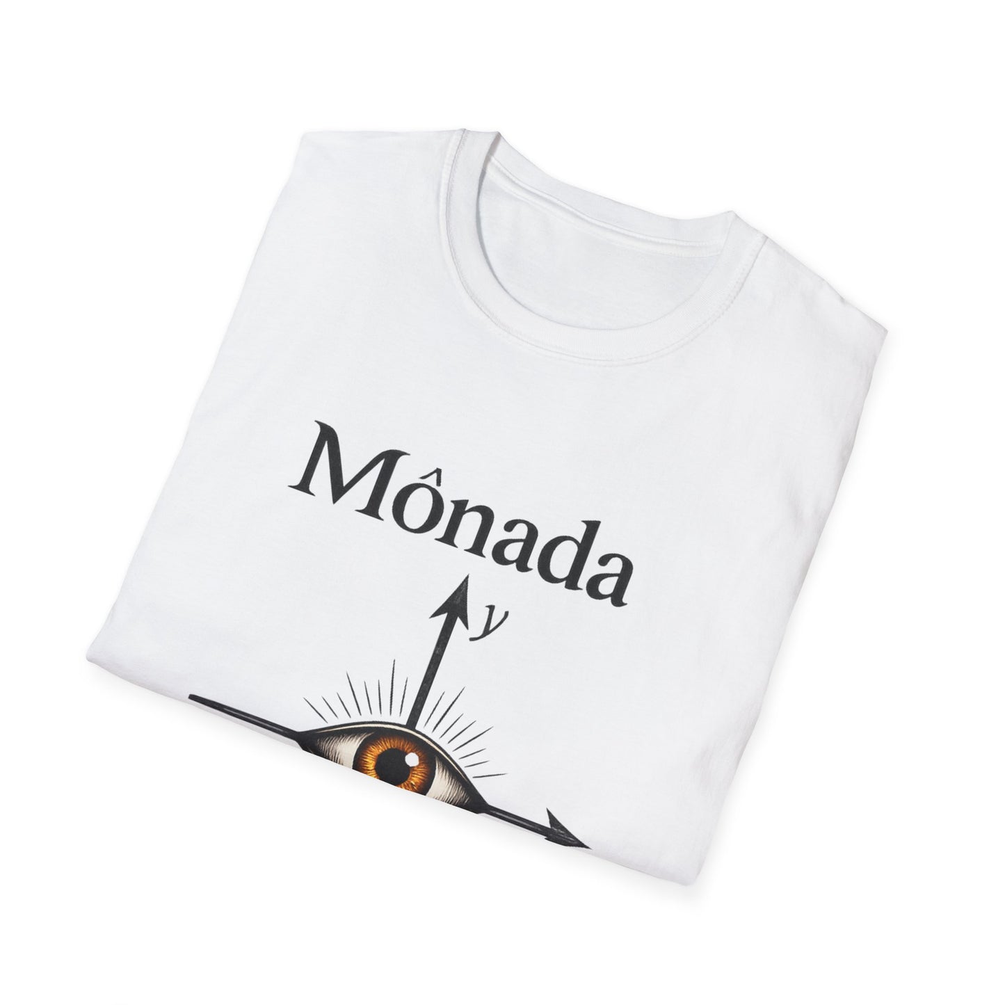 Mônada — Camiseta com estampa filosófica "EU = (0,0)"