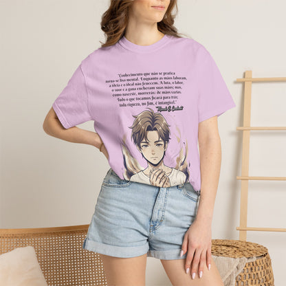 Camiseta Poética Citação Portuguesa — Trecho de Marcelo B. Cavalcante