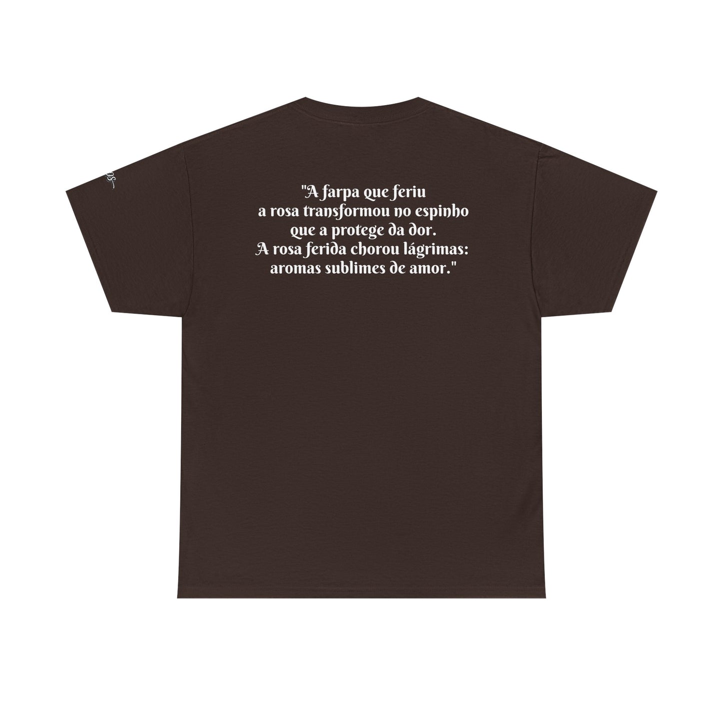 Camiseta Poema Azirrague — Rosa em Luto