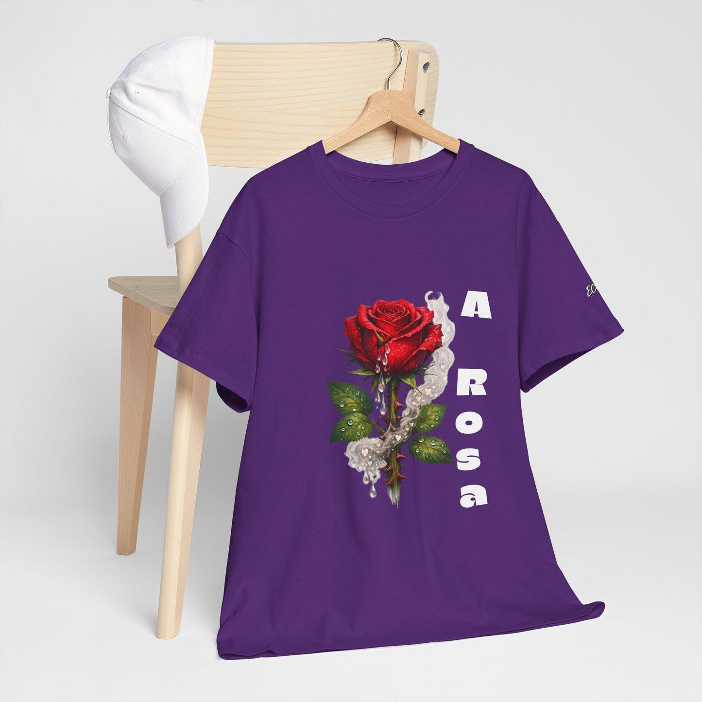 Camiseta Poema Azirrague — Rosa, Espinho e Amor
