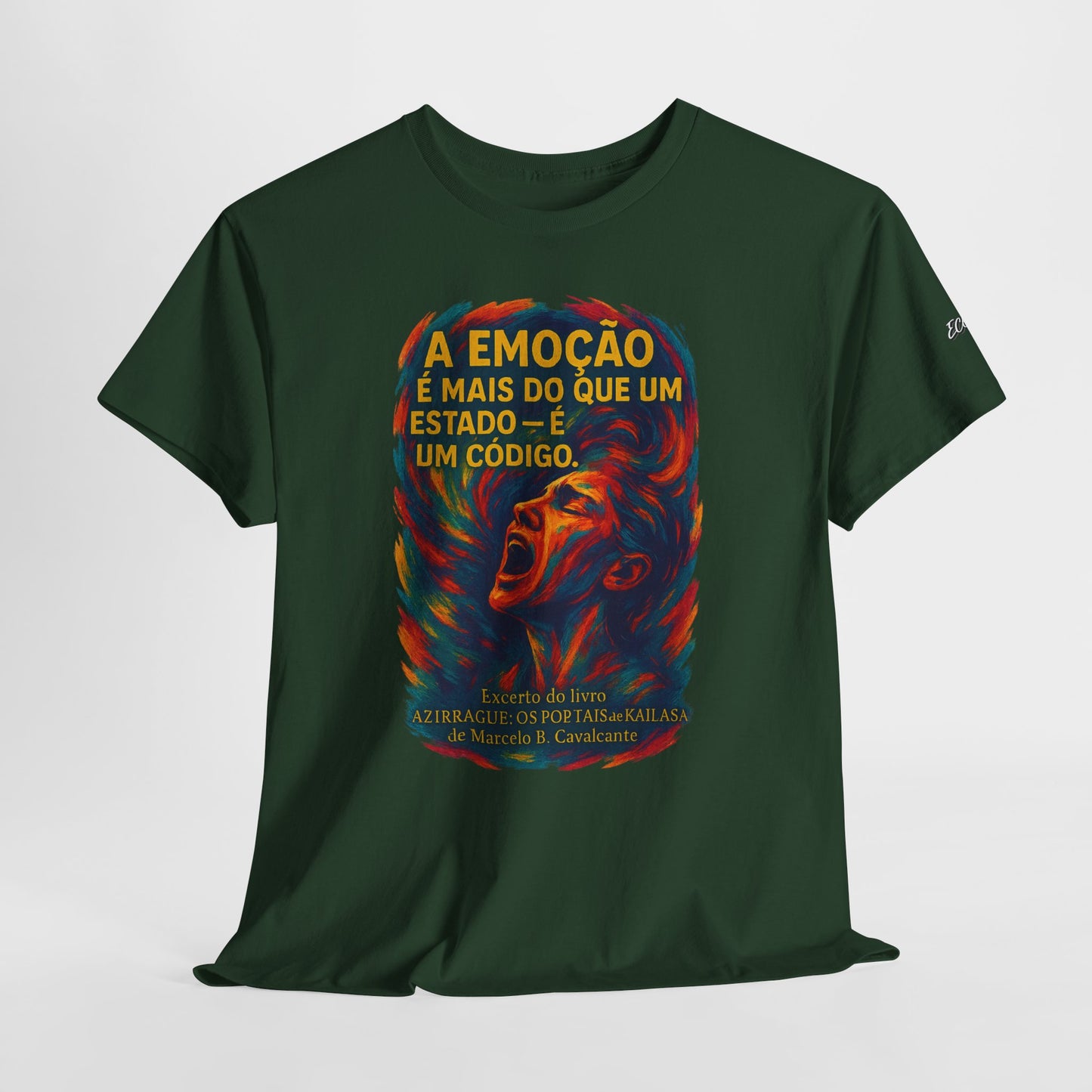 Camiseta Frase de Azirrague – Trecho de Marcelo B. Cavalcante | Algodão Gildan 5000