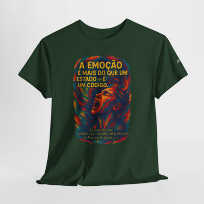 Camiseta Frase de Azirrague – Trecho de Marcelo B. Cavalcante | Algodão Gildan 5000