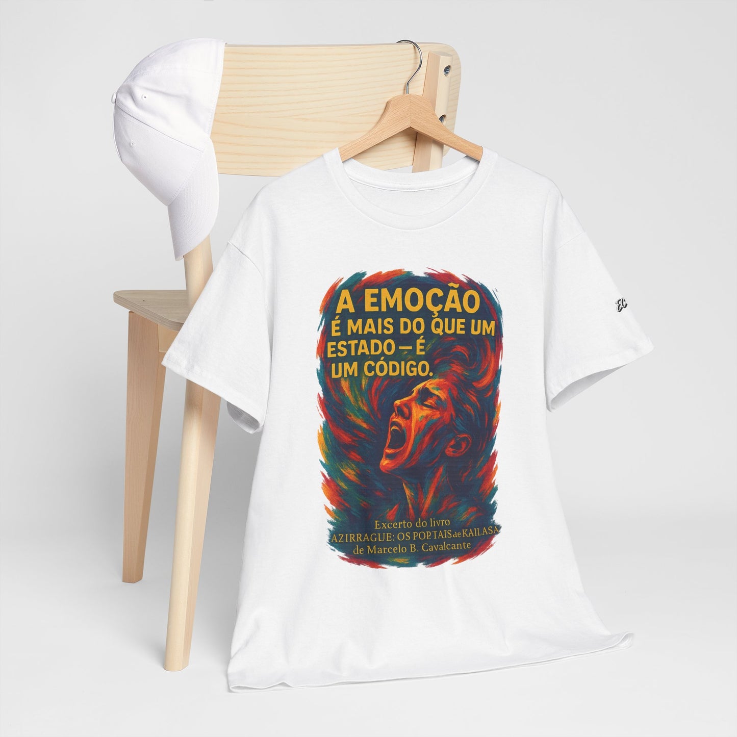 Camiseta Frase de Azirrague – Trecho de Marcelo B. Cavalcante | Algodão Gildan 5000