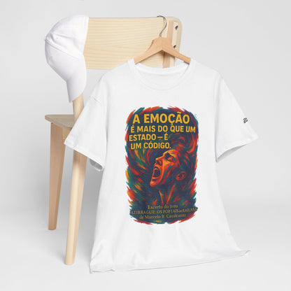 Camiseta Frase de Azirrague – Trecho de Marcelo B. Cavalcante | Algodão Gildan 5000