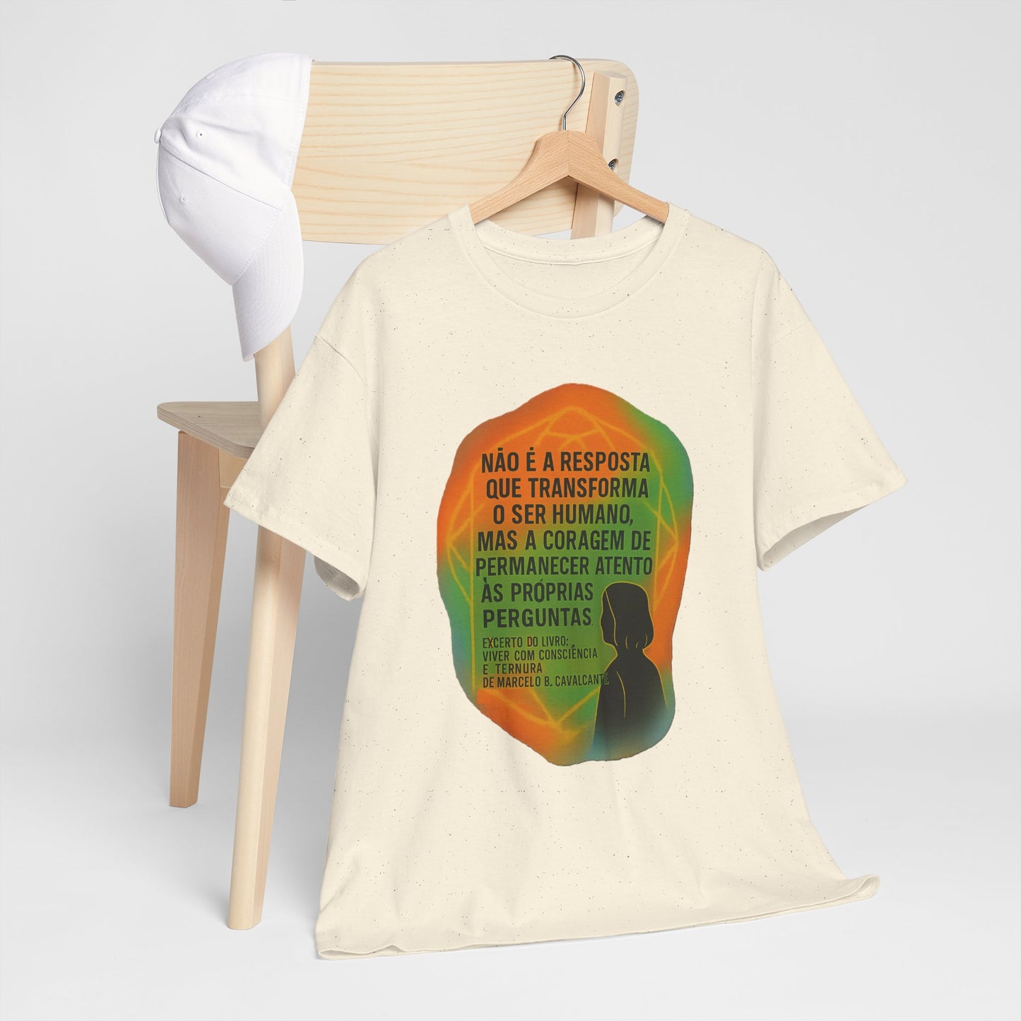 Inspirational Portuguese Quote T-Shirt — 'Coragem de Permanecer Atento'