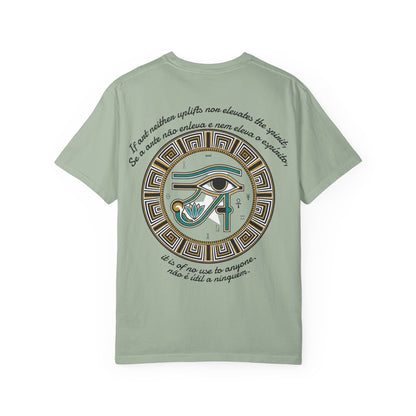 Camiseta Olho de Hórus Garment-Dyed