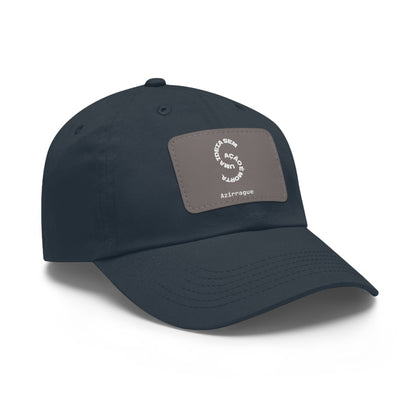 Boné Dad Hat com patch em couro | Ideia em Ação Azirrague