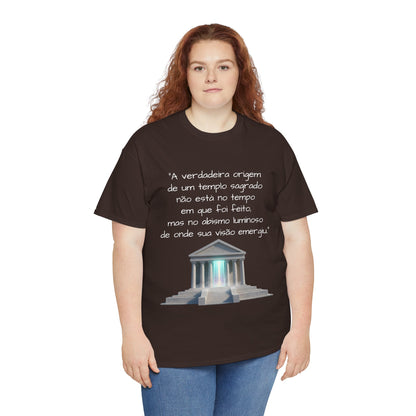 Camiseta Templo Sereno — Algodão 100% Médio