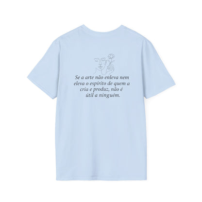 Camiseta "Arte que eleva e enleva o espírito" | Azirrague