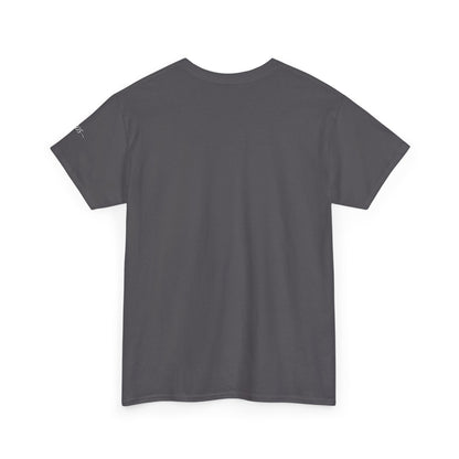 Camiseta inspiradora com citações portuguesas — "Pense, crie, mova-se..."