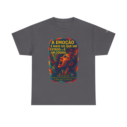 Camiseta Frase de Azirrague – Trecho de Marcelo B. Cavalcante | Algodão Gildan 5000