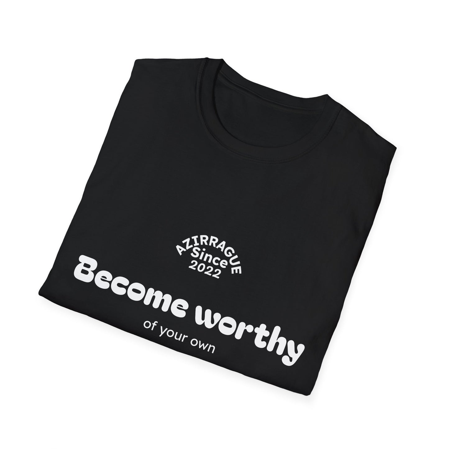 Camiseta Minimalista com Frase em Inglês | Become Worthy Tee