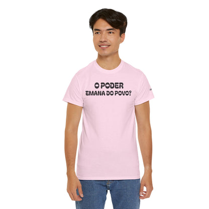 Camiseta “O Poder Emana do Povo” – Reflexão Sociológica sobre Poder e Sociedade