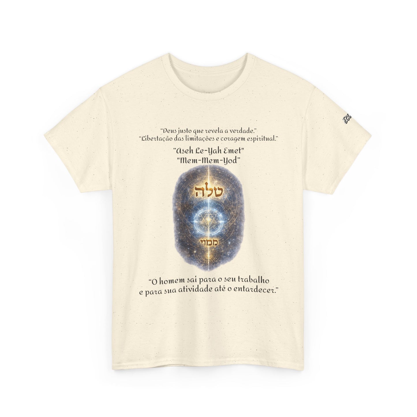 Camiseta Cabalística Asaliah & Imamiah – Símbolos Místicos e Energia Espiritual