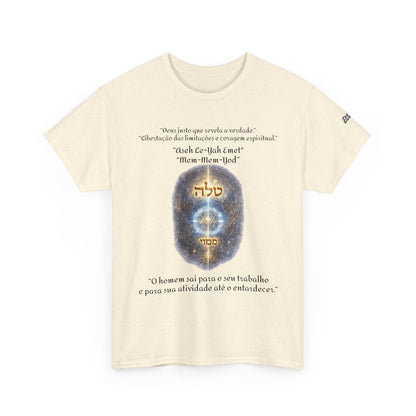 Camiseta Cabalística Asaliah & Imamiah – Símbolos Místicos e Energia Espiritual