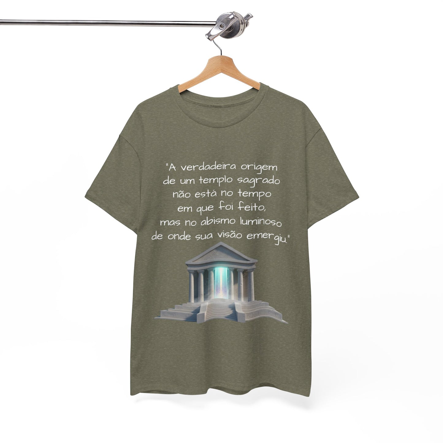 Camiseta Templo Sereno — Algodão 100% Médio