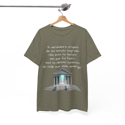 Camiseta Templo Sereno — Algodão 100% Médio