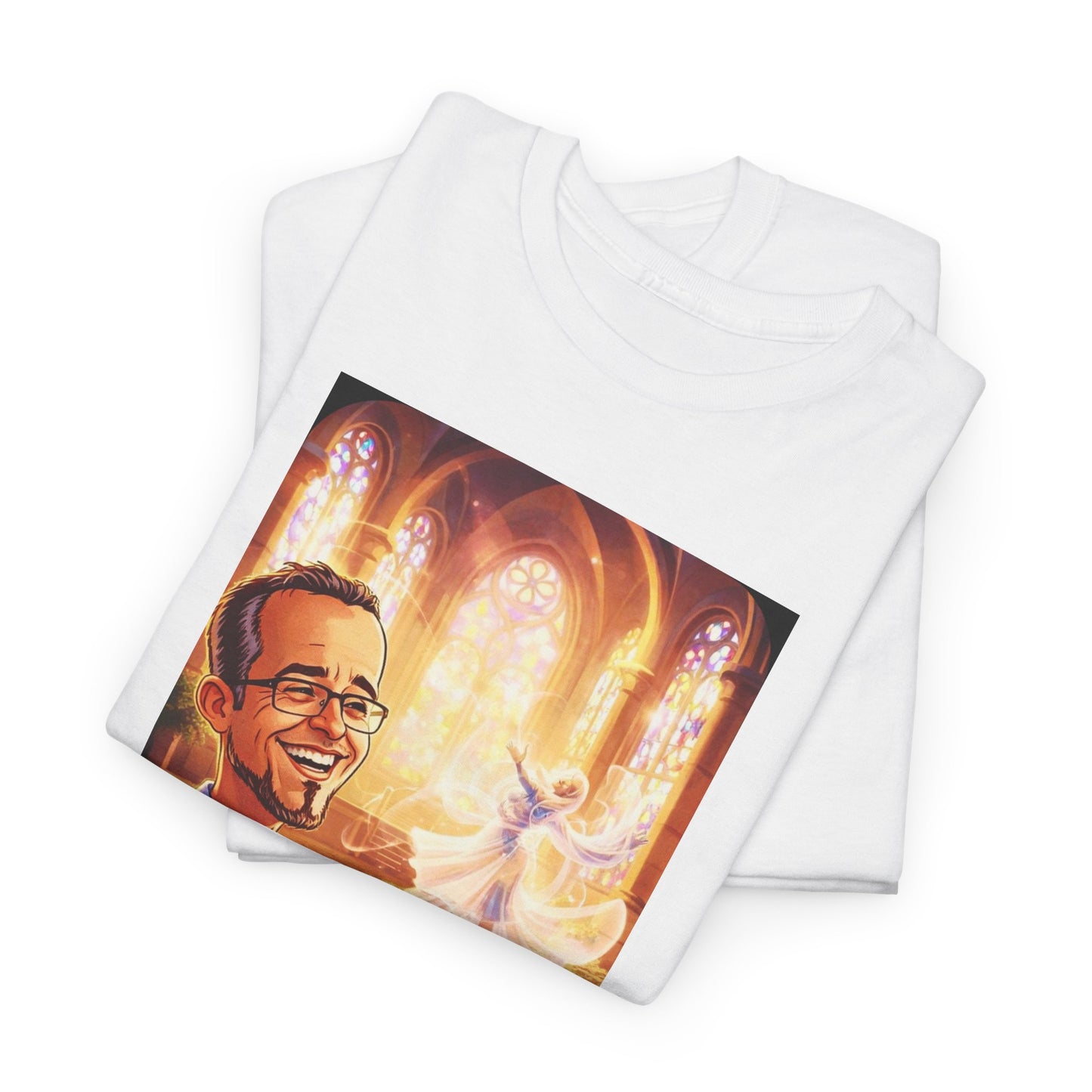 Camiseta Azimur com Frase de poder "Eu construo as paredes para que o Espírito possa dançar dentro delas."
 – Algodão Premium