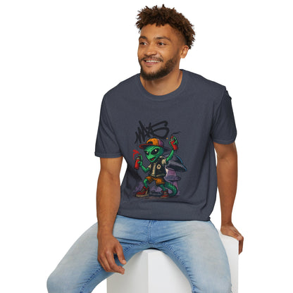 Camiseta Street Art Cogumelo Guardião – Algodão Ring-Spun Gildan 64000