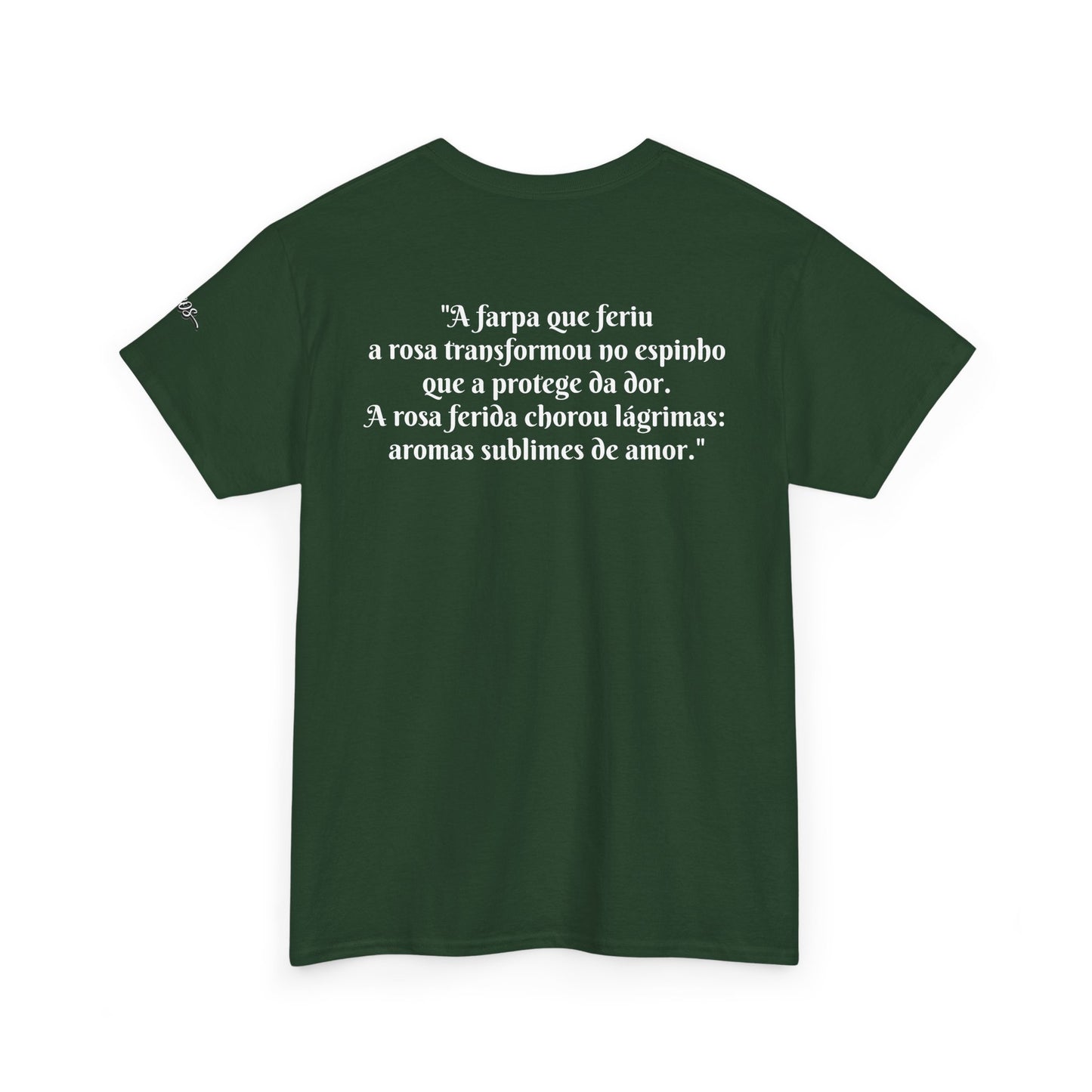 Camiseta Poema Azirrague — Rosa em Luto