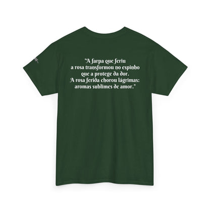 Camiseta Poema Azirrague — Rosa em Luto