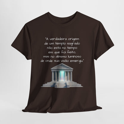 Camiseta Templo Sereno — Algodão 100% Médio