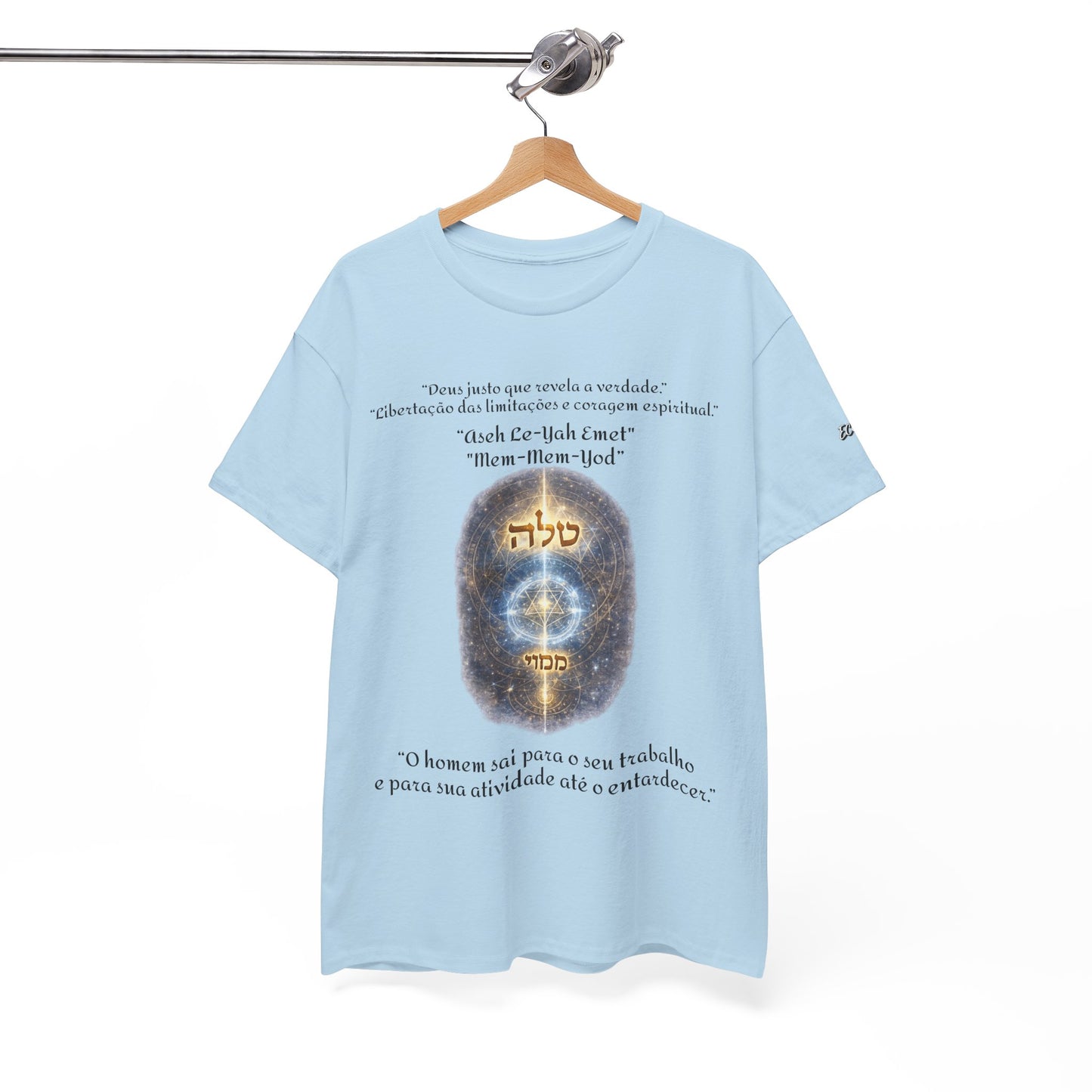 Camiseta Cabalística Asaliah & Imamiah – Símbolos Místicos e Energia Espiritual