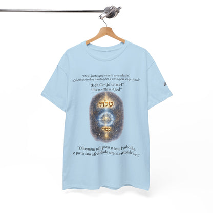 Camiseta Cabalística Asaliah & Imamiah – Símbolos Místicos e Energia Espiritual