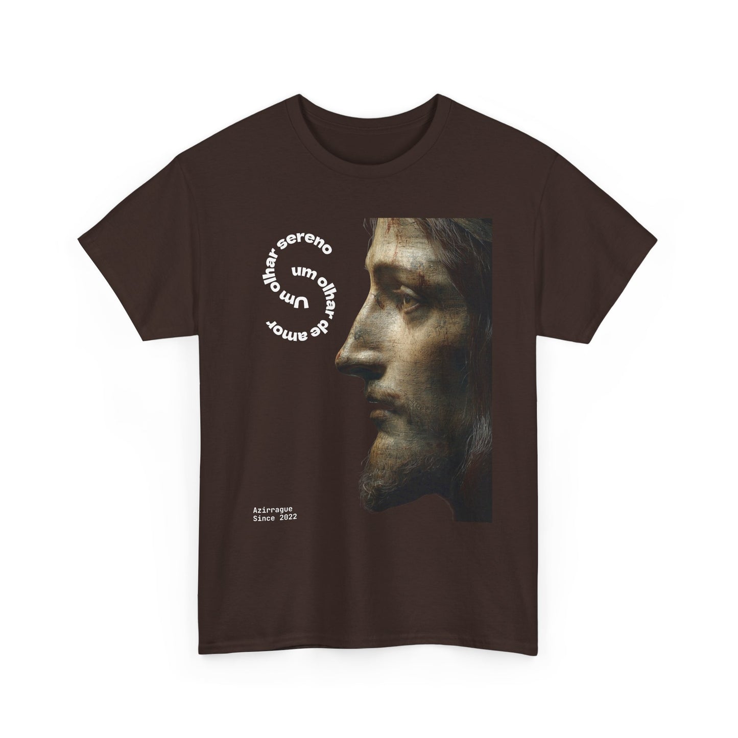 Serene Gaze Tee — "Um olhar sereno. Um olhar de amor."