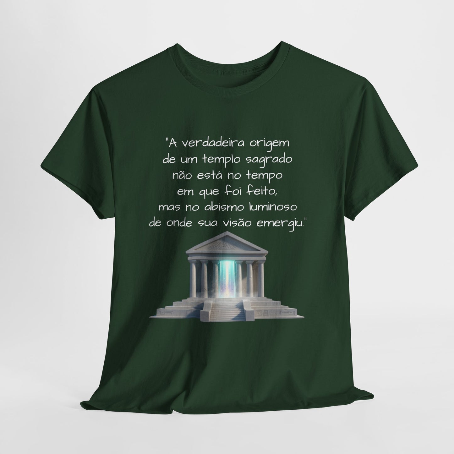Camiseta Templo Sereno — Algodão 100% Médio