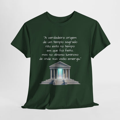 Camiseta Templo Sereno — Algodão 100% Médio