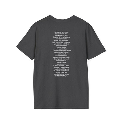 Camiseta Ironia Lúcida — Algodão Ring-Spun 153g