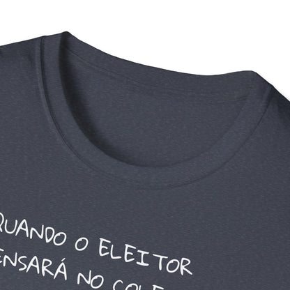 Camiseta Consciência Coletiva – Frase Reflexiva em Algodão Softstyle