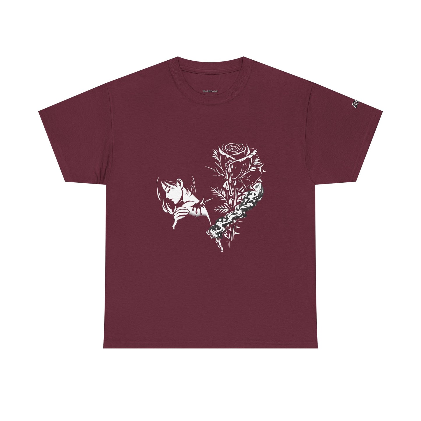 Camiseta Poema Azirrague — Rosa em Luto