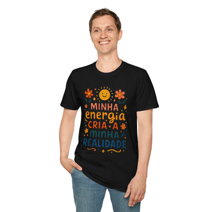 Camiseta Minha Energia Cria — Algodão Ring-Spun 153g