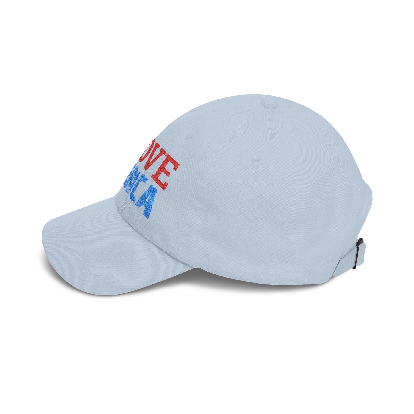 Boné Dad Hat Bordado Love 'Merica | Algodão Premium Ajustável