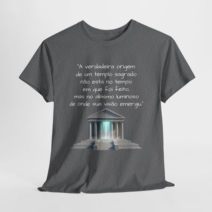 Camiseta Templo Sereno — Algodão 100% Médio